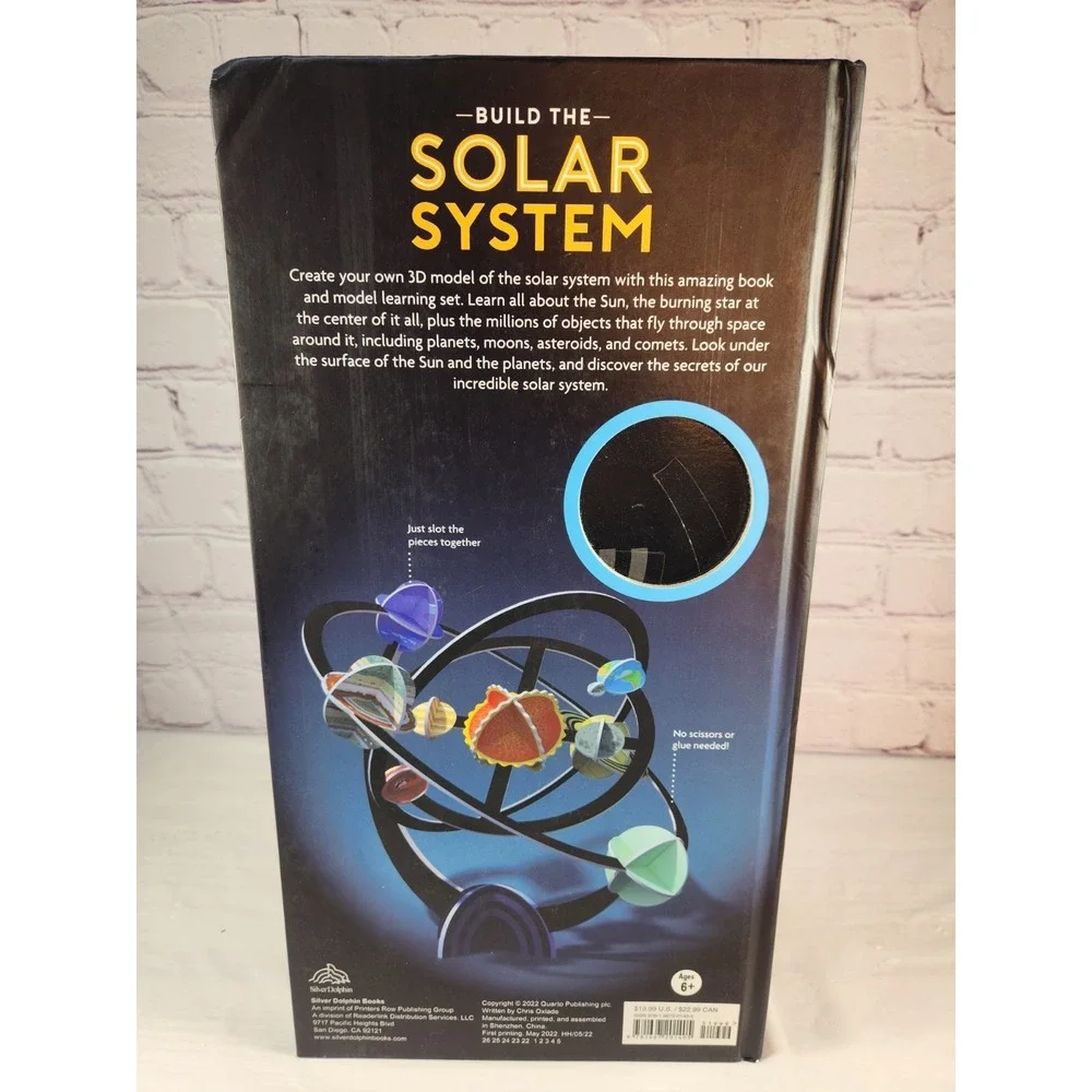 Solar System Model and Book -Build the Model Science Learning Education NEW